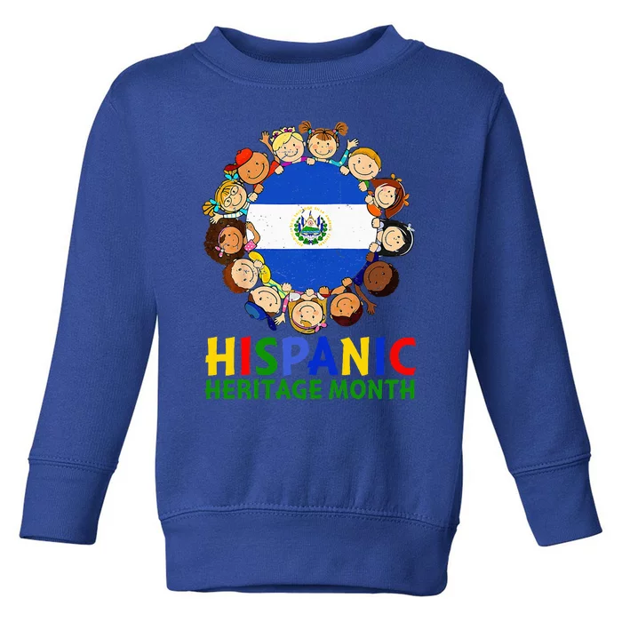 Hispanic Heritage Month El Salvador Toddler Sweatshirt