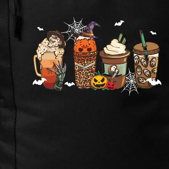 Halloween Horror Movie And Coffee Spooky Season Hello Fall Daily Commute Backpack