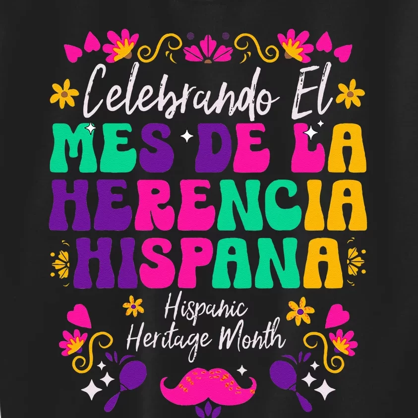 Hispanic Heritage Month Mes De La Herencia Hispana Kids Sweatshirt