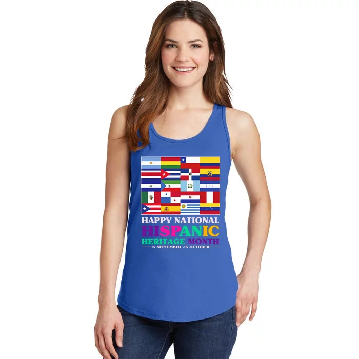 Hispanic Heritage Month Mes De La Herencia Hispana Ladies Essential Tank