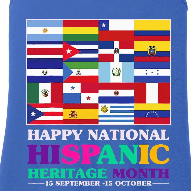 Hispanic Heritage Month Mes De La Herencia Hispana Ladies Essential Tank