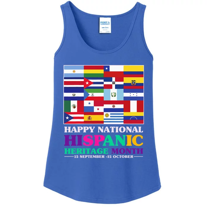 Hispanic Heritage Month Mes De La Herencia Hispana Ladies Essential Tank