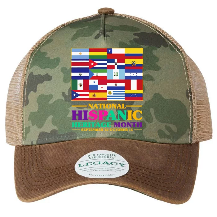 Hispanic Heritage Month Mes De La Herencia Hispana Legacy Tie Dye Trucker Hat