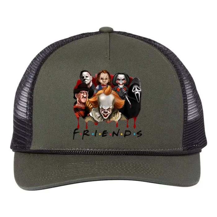 Halloween Horror Movie Characters Jason Es Chucky Freddy Retro Rope Trucker Hat Cap