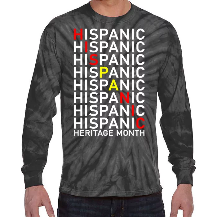 Hispanic Heritage Month Tie-Dye Long Sleeve Shirt