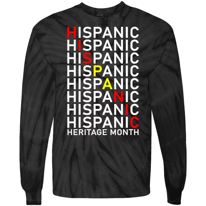 Hispanic Heritage Month Tie-Dye Long Sleeve Shirt