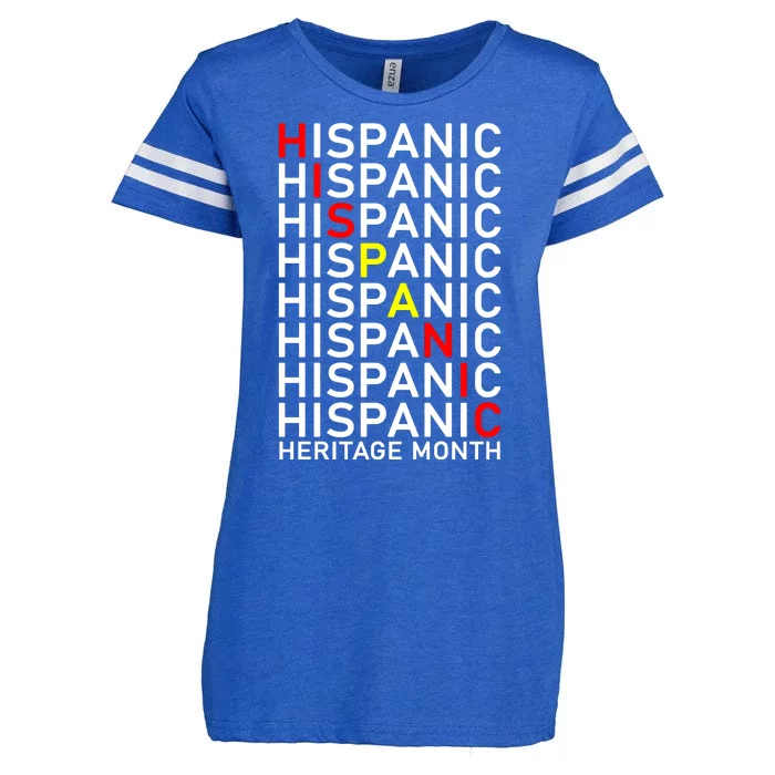 Hispanic Heritage Month Enza Ladies Jersey Football T-Shirt