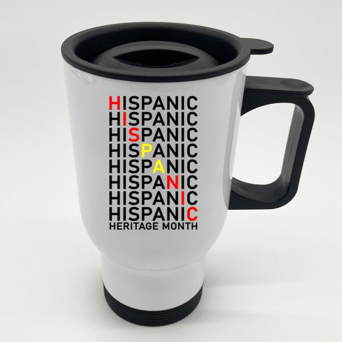 Hispanic Heritage Month Front & Back Stainless Steel Travel Mug