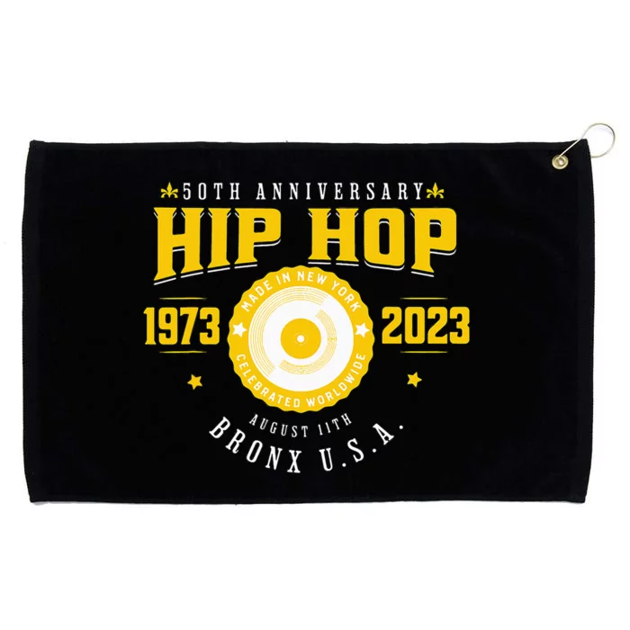 Hip Hop Music 50th Anniversary Musician Birthday Born Day Grommeted Golf Towel