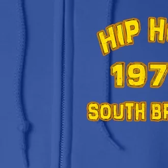 Hip Hop Music Bronx 1972 Ny City Gym Style Hiphop Graffiti Gift Full Zip Hoodie