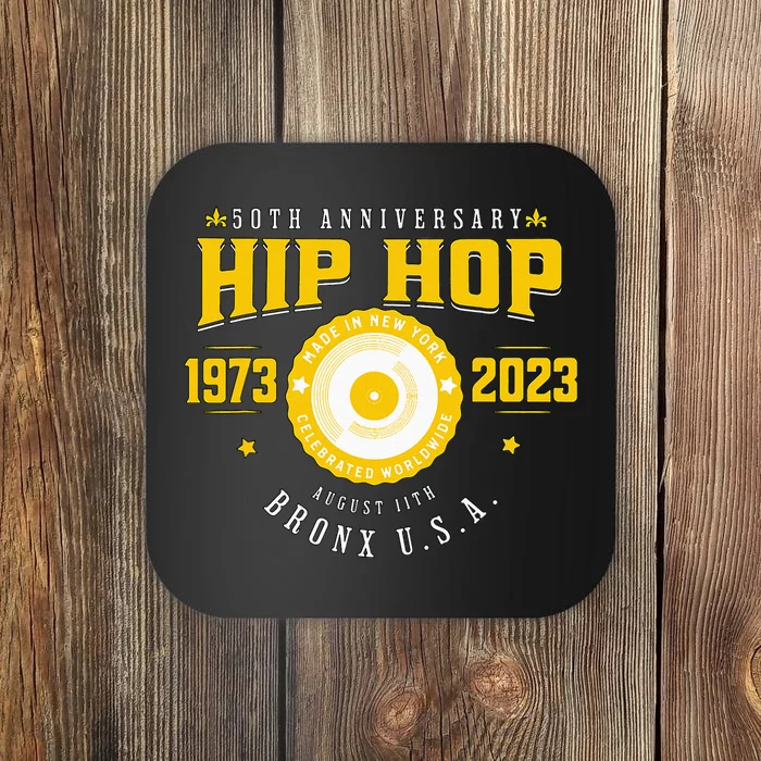 Hip Hop Music 50th Anniversary Musician Birthday Born Day Coaster