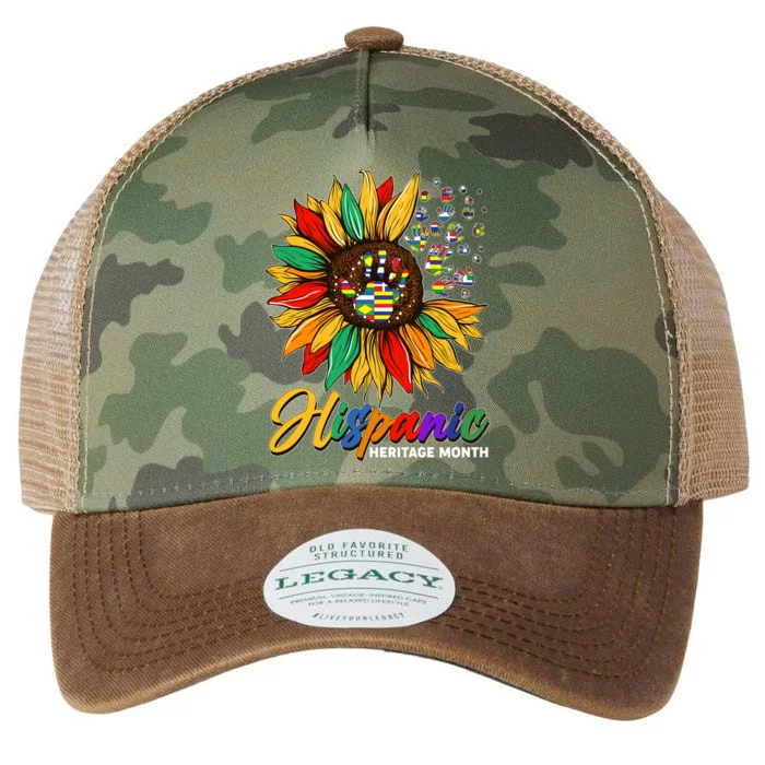 Hispanic Heritage Month Sunflowers Flags Legacy Tie Dye Trucker Hat