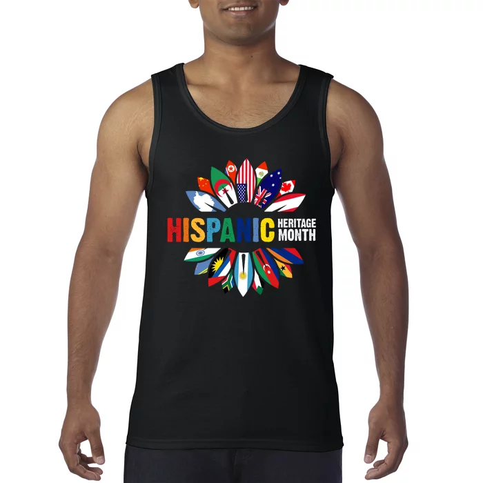 Hispanic Heritage Month Counties United Tank Top