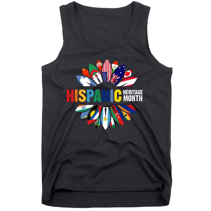 Hispanic Heritage Month Counties United Tank Top