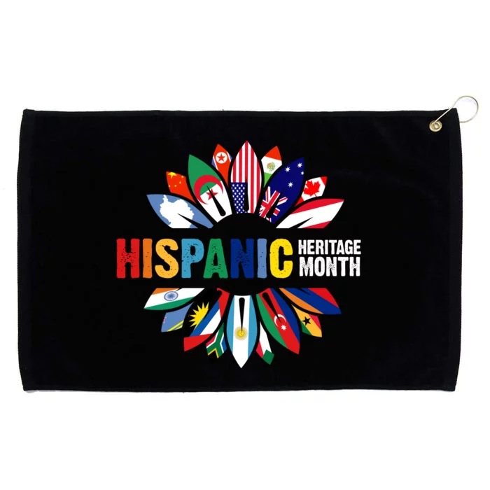 Hispanic Heritage Month Counties United Grommeted Golf Towel