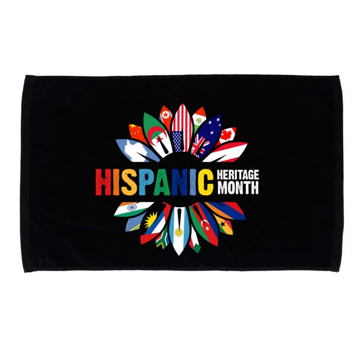 Hispanic Heritage Month Counties United Microfiber Hand Towel