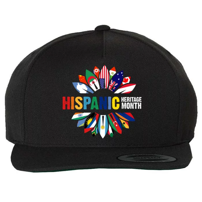 Hispanic Heritage Month Counties United Wool Snapback Cap