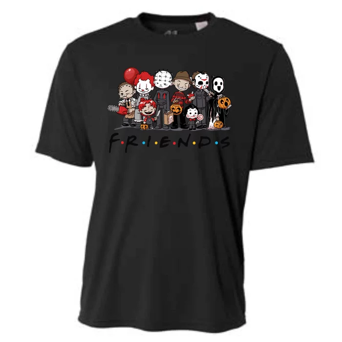 Halloween Horror Movie Friends Cartoon Characters Cooling Performance Crew T-Shirt