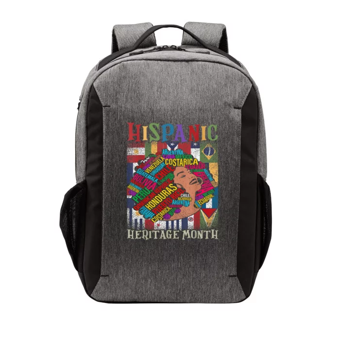 Hispanic Heritage Month Latina Girls Latino Countries Flags Vector Backpack