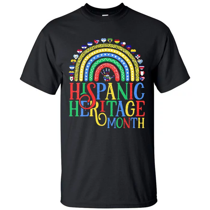 Hispanic Heritage Month Celebrating Pride Countries Latino Tall T-Shirt