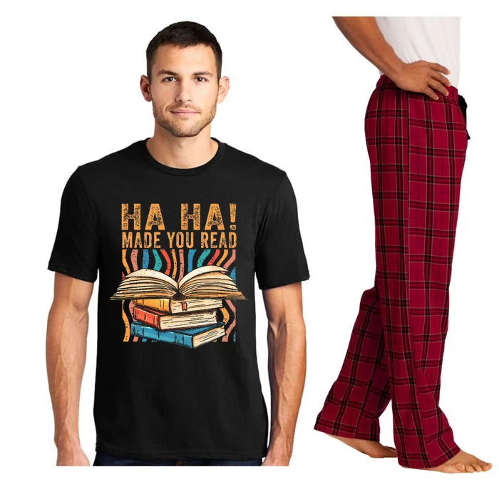 Ha Ha Made You Read Reading Quotes Bookish Book Lover Pajama Set