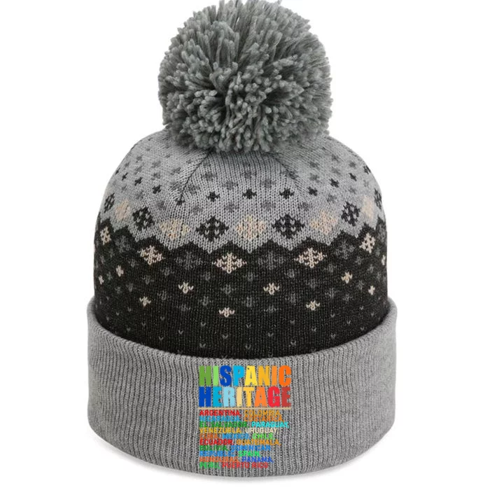 Hispanic Heritage Month National Latino Countries Names The Baniff Cuffed Pom Beanie