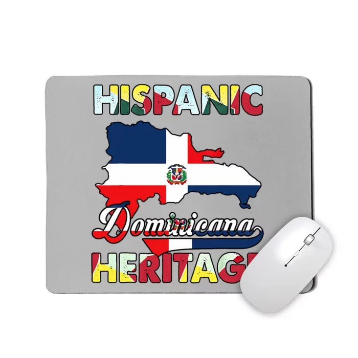 Hispanic Heritage Month Dominican Republic Flag Dominicana Mousepad