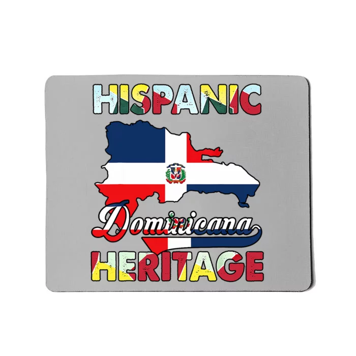 Hispanic Heritage Month Dominican Republic Flag Dominicana Mousepad