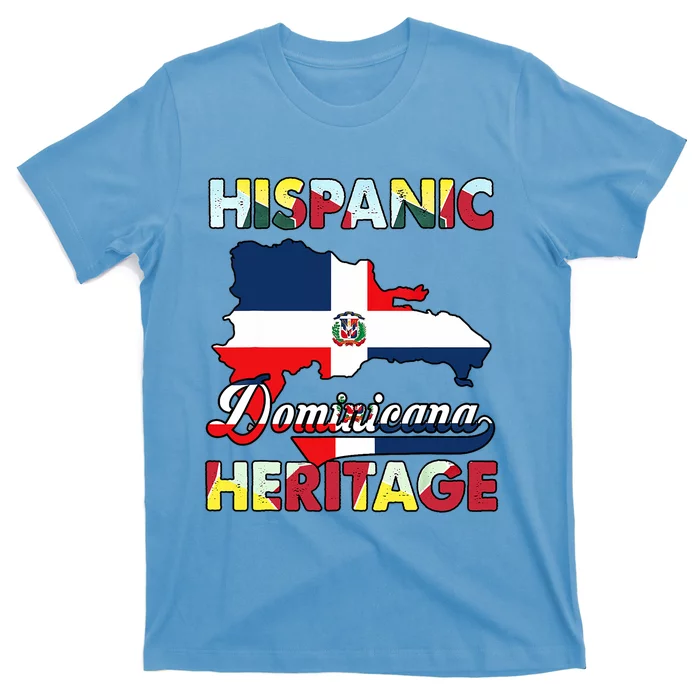 Hispanic Heritage Month Dominican Republic Flag Dominicana T-Shirt