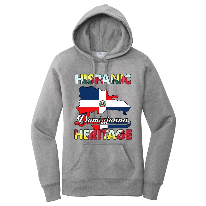 Hispanic Heritage Month Dominican Republic Flag Dominicana Women's Pullover Hoodie