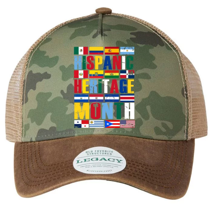 Hispanic Heritage Month Country Flags Legacy Tie Dye Trucker Hat