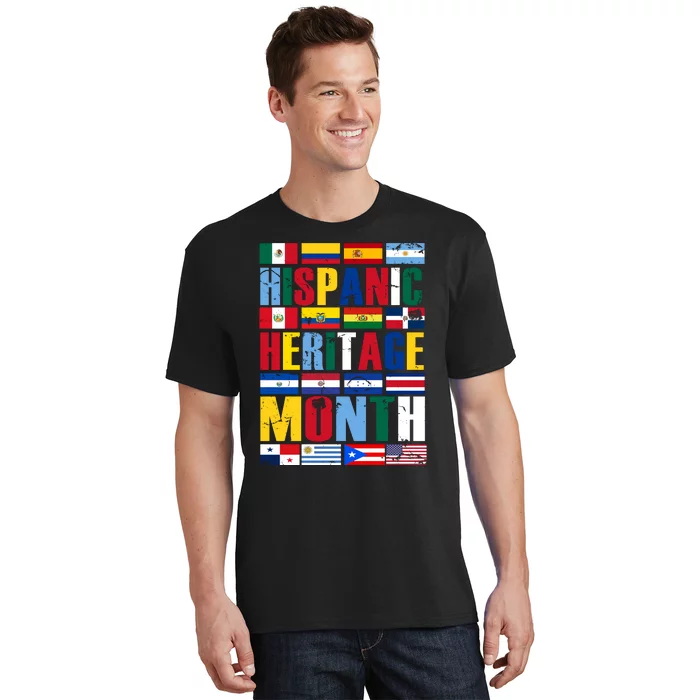 Hispanic Heritage Month Country Flags T-Shirt