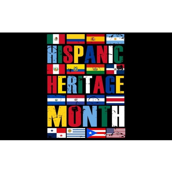 Hispanic Heritage Month Country Flags Bumper Sticker