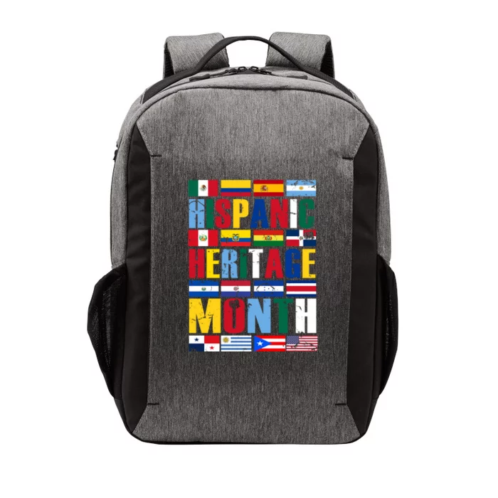 Hispanic Heritage Month Country Flags Vector Backpack