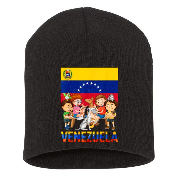 Hispanic Heritage Month Venezuela Short Acrylic Beanie