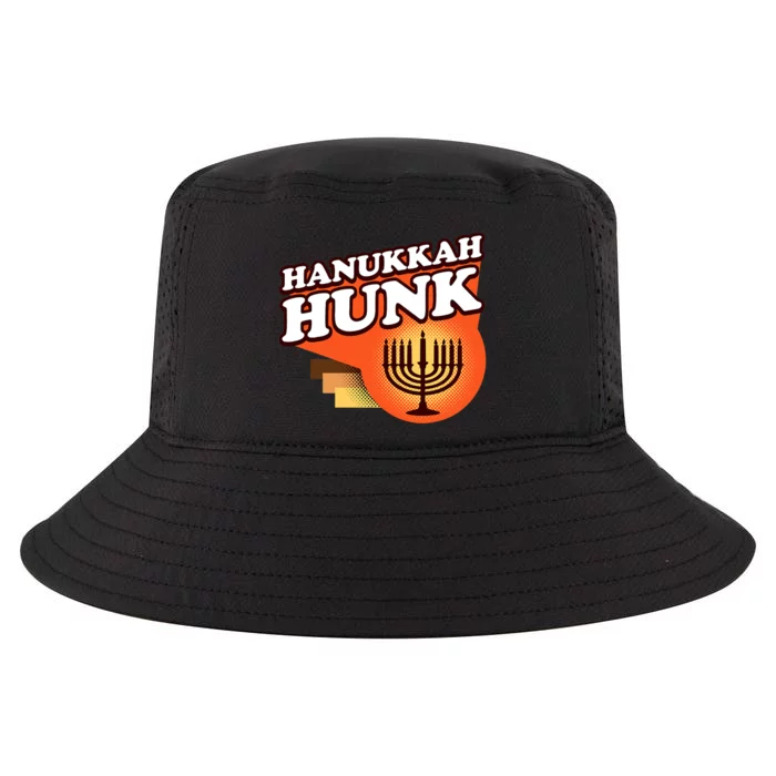 Hanukkah Hunk Menorah 70s Cool Comfort Performance Bucket Hat