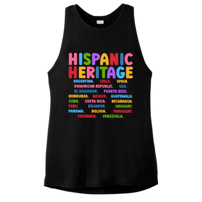 Hispanic Heritage Month Ladies Tri-Blend Wicking Tank