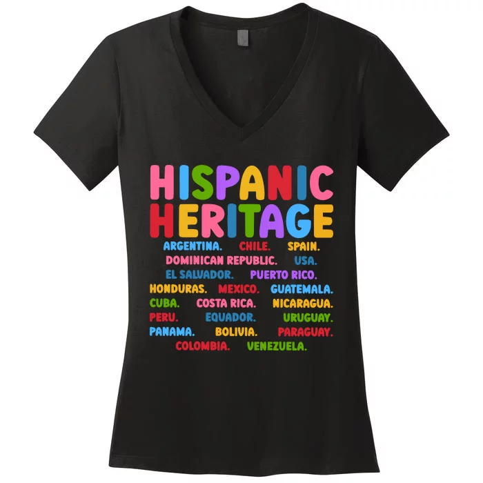 Hispanic Heritage Month Women's V-Neck T-Shirt