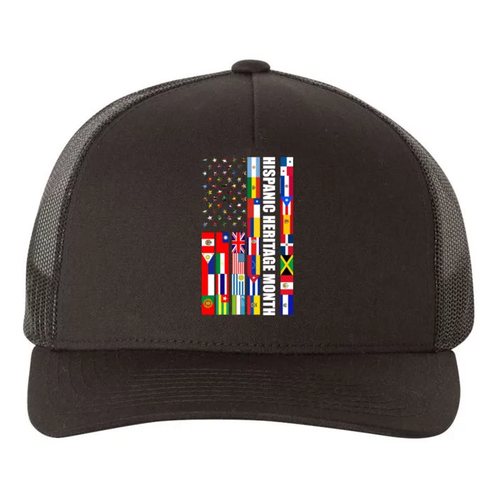 Hispanic Heritage Month Countries United Flag Yupoong Adult 5-Panel Trucker Hat