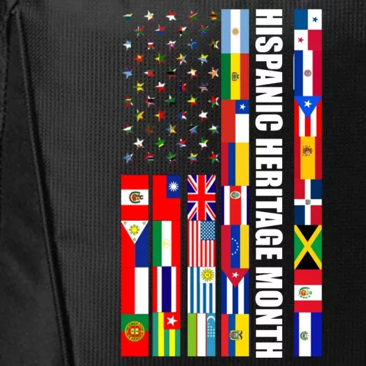 Hispanic Heritage Month Countries United Flag City Backpack