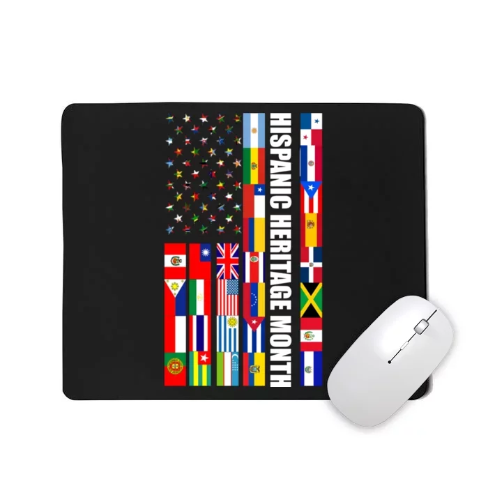 Hispanic Heritage Month Countries United Flag Mousepad