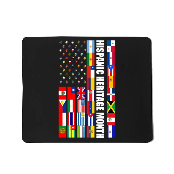 Hispanic Heritage Month Countries United Flag Mousepad