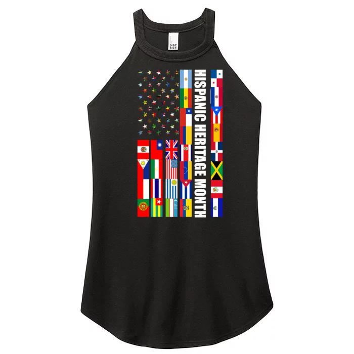 Hispanic Heritage Month Countries United Flag Women’s Perfect Tri Rocker Tank