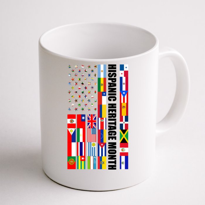 Hispanic Heritage Month Countries United Flag Front & Back Coffee Mug