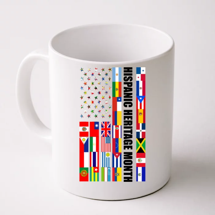 Hispanic Heritage Month Countries United Flag Front & Back Coffee Mug