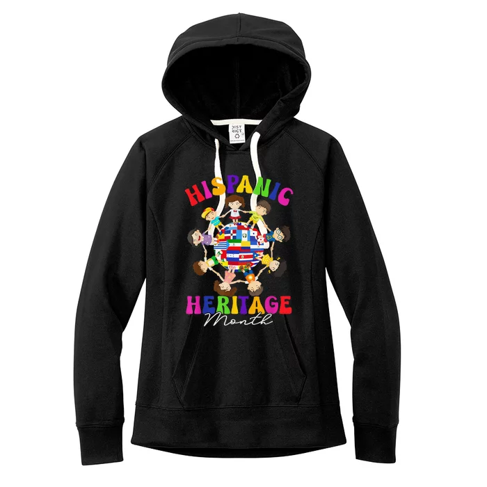 Hispanic Heritage Month All Latin Countries Women's Fleece Hoodie