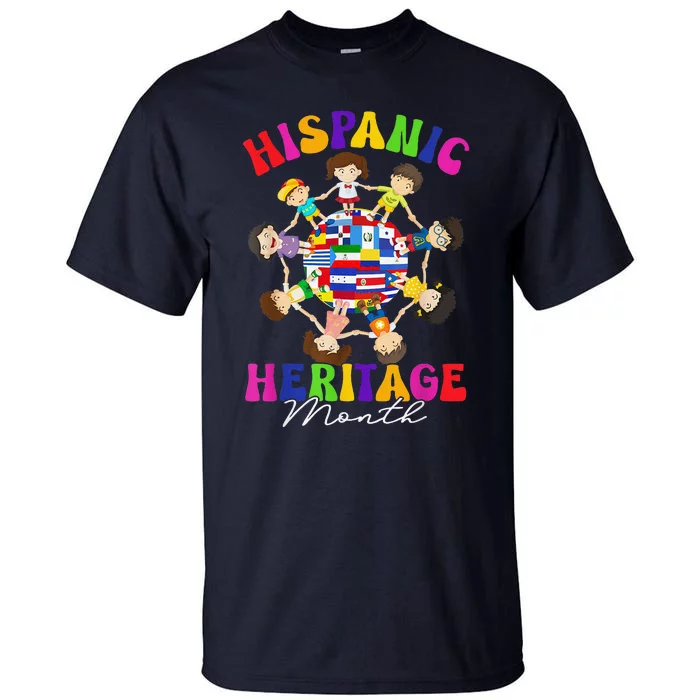 Hispanic Heritage Month All Latin Countries Tall T-Shirt