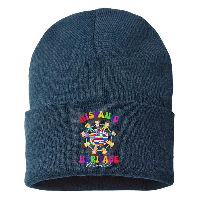 Hispanic Heritage Month All Latin Countries Sustainable Knit Beanie