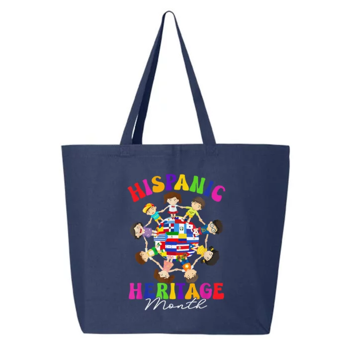 Hispanic Heritage Month All Latin Countries 25L Jumbo Tote