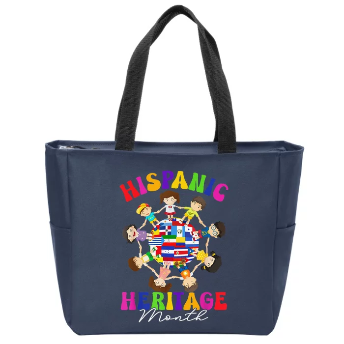 Hispanic Heritage Month All Latin Countries Zip Tote Bag